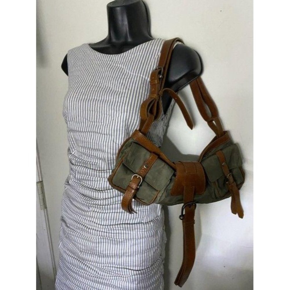 burberry gray brown shoulder bag - Picture 9 of 12